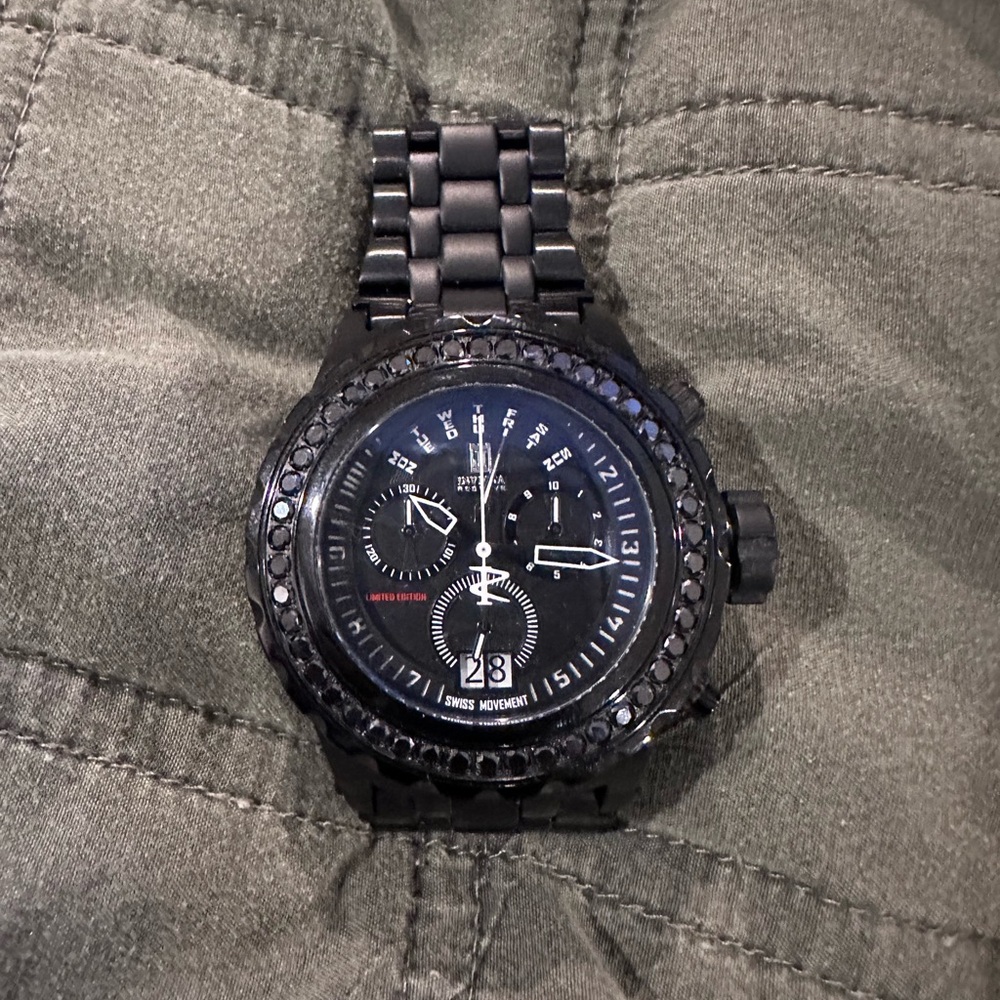 Invicta Black Chronograph Watch